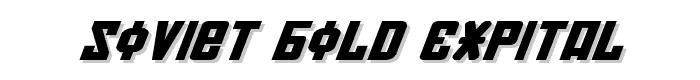 Soviet Bold ExpItal font